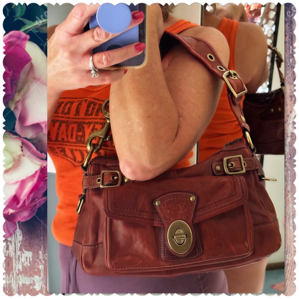 COACH 65th ANNIVERSARY LEGACY WHISKEY HOBO / SATCHEL BAG 11127